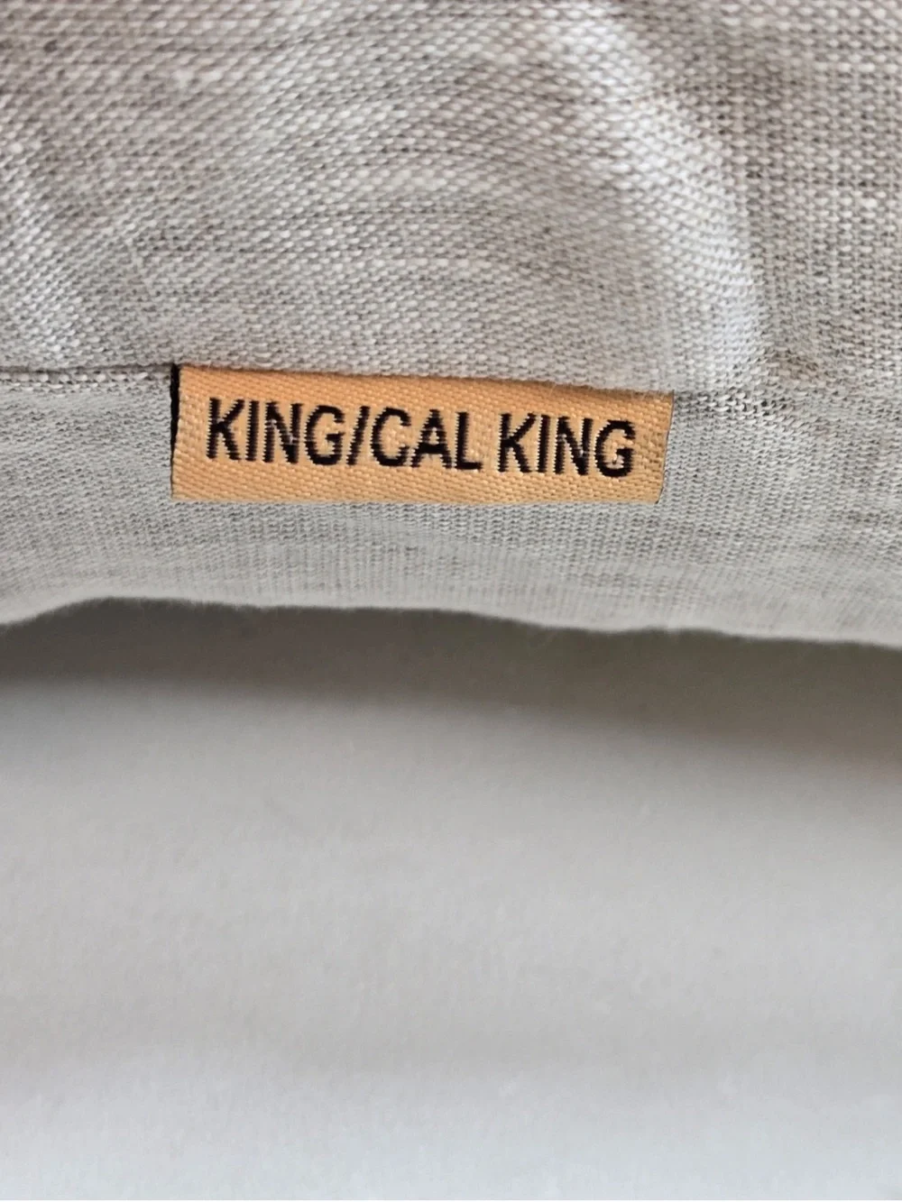 NWT QUINCE European Linen Duvet Cover King/Cal King Natural Chambray 0555